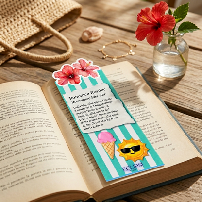 Segnalibro Sagomato Romance Reader